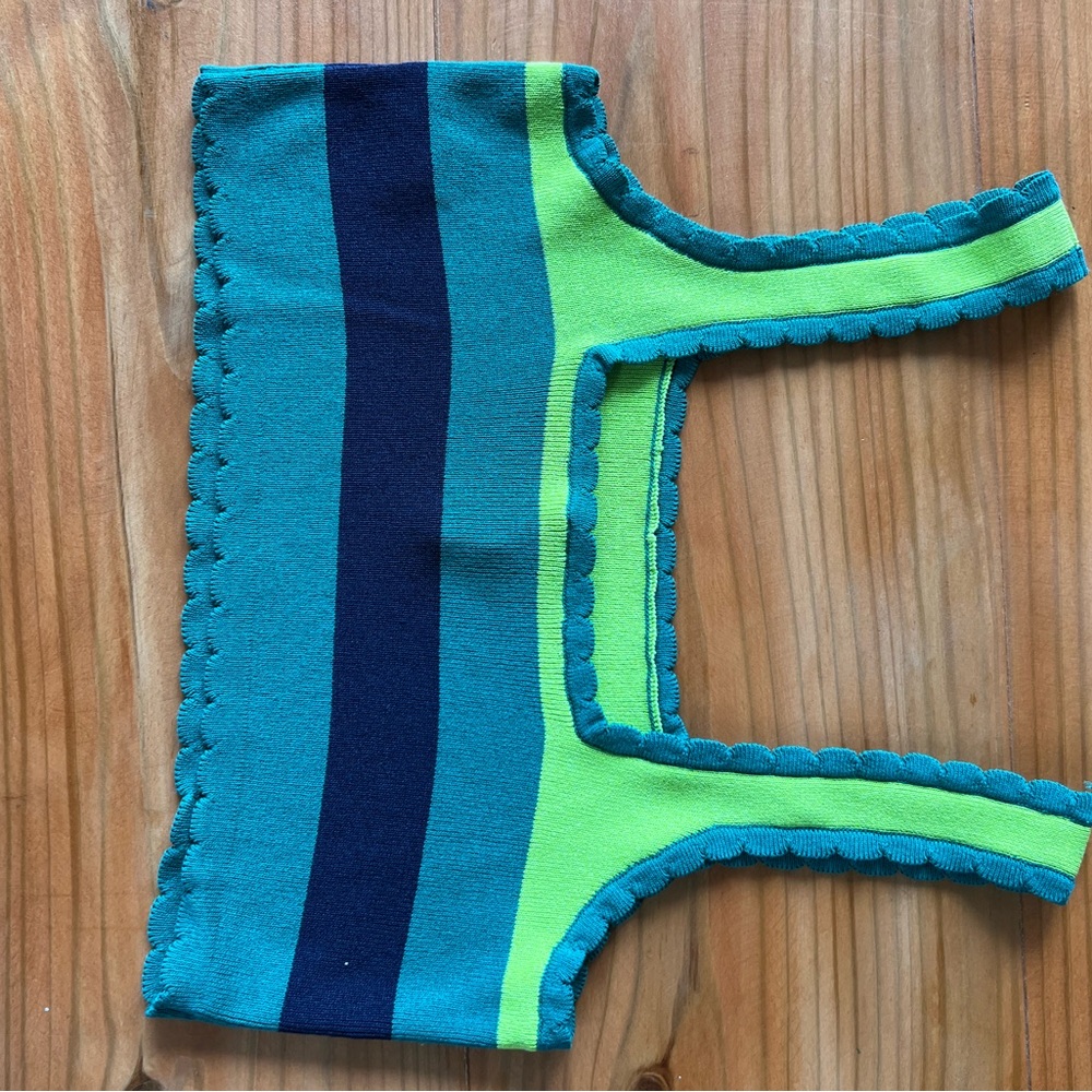 Anthropologie Vibrant Green and Blue Knit Set - Picture 5 of 7
